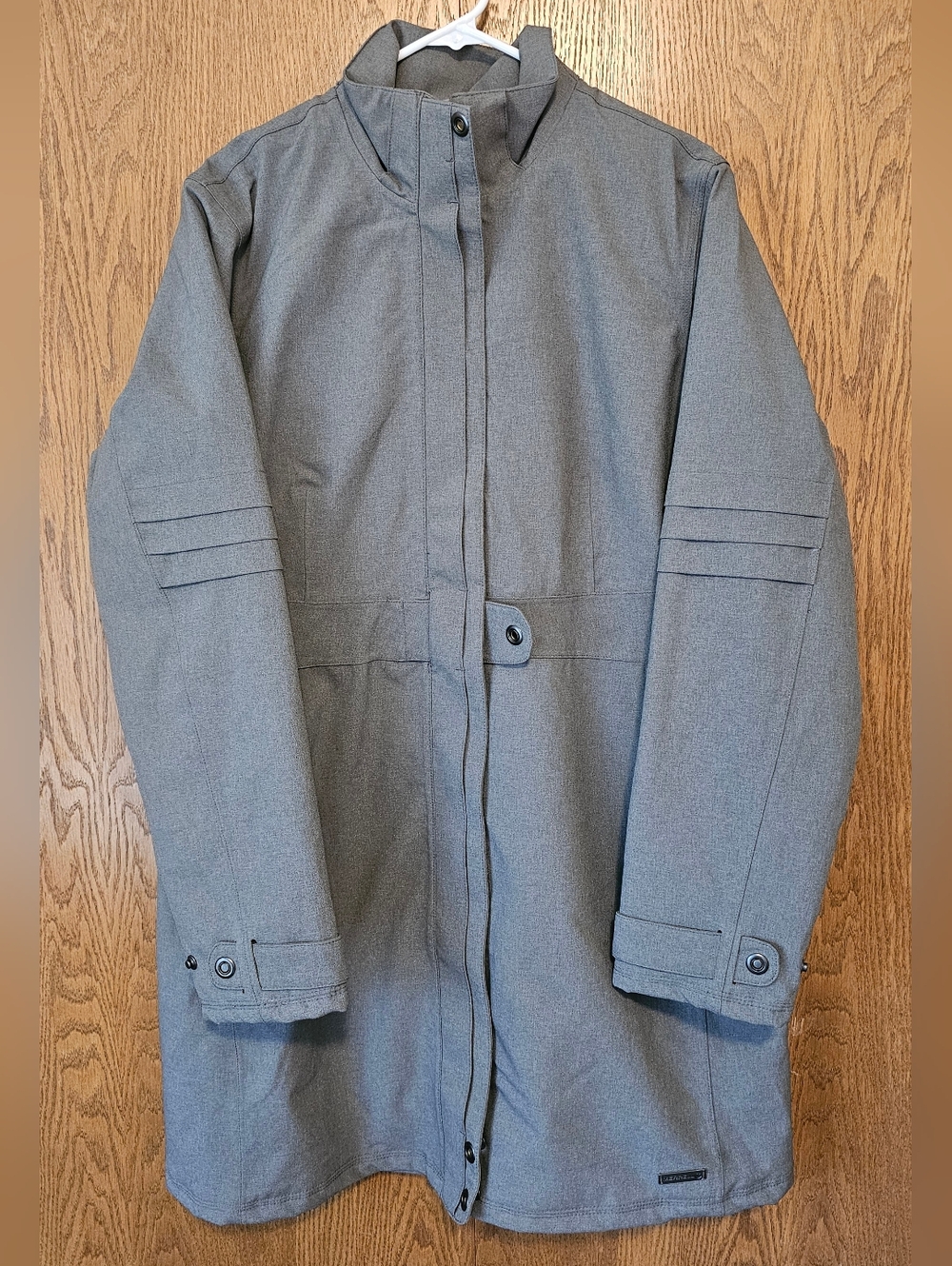 Womans Grey Merrell Long Jacket Coat Opti Shell